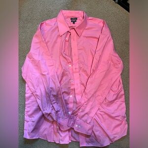 Croft and Barrow 18 1/2 - 36/37 Pink Long Sleeve Button Down Shirt